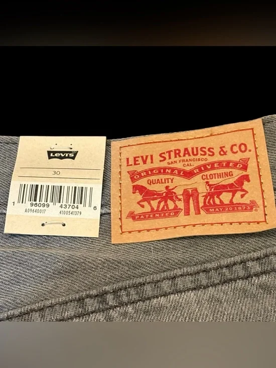 Levi’s Low Pro Straight Leg Gray Bleach Splatter Jeans Size 30 NWT-Y2K-Grunge - Picture 10 of 16